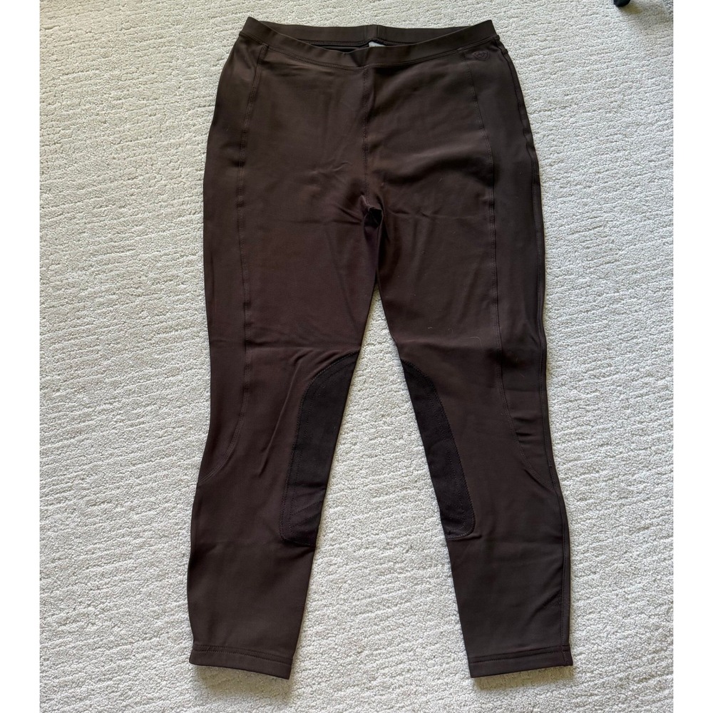 Ariat Womens‎ Brown Knee Patch Equestrian Riding Tights Leggings Size L